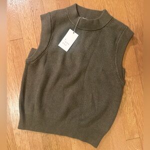 A New Day Sleeveless Mock Neck Sweater